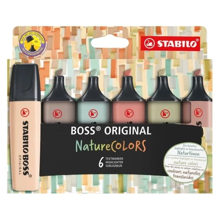 TEXTMARKER STABILO BOSS NATURECOLORS a'6 WALLET