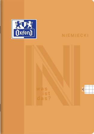 ZESZYT OXF NIEMIECKI A5 60 KARTEK 90G KRATKA OXFORD 2023