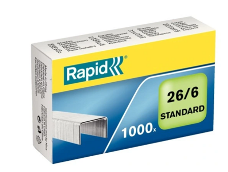 ZSZYWKI RAPID 26/6 STANDART 1000 sztuk