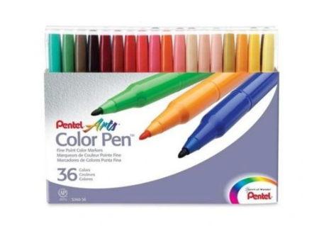 Zestaw pisaków PENTEL Color Pen 36 sztuk