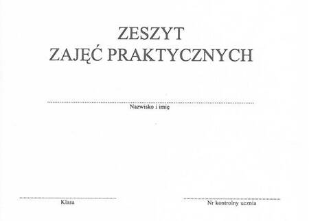 Zeszyt zajęć praktycznych