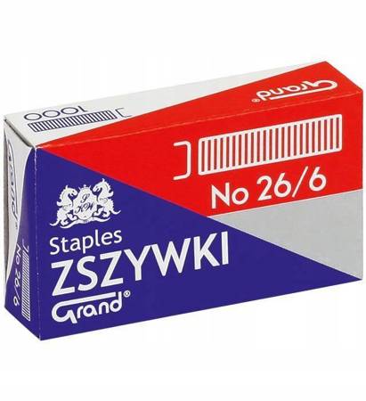 Zszywki 26/6 GRAND