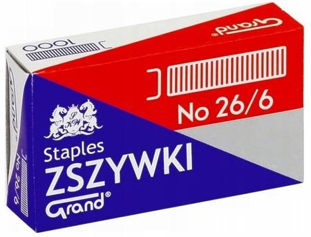 Zszywki 26/6 GRAND